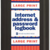 Large Print Internet Address & Password Logbook